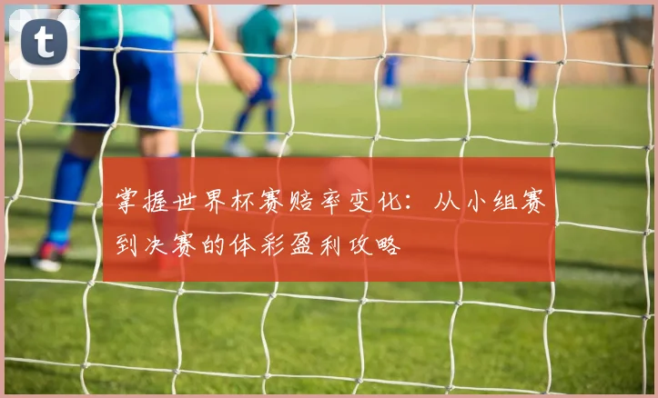 掌握世界杯赛赔率变化:从小组赛到决赛的体彩盈利攻略
